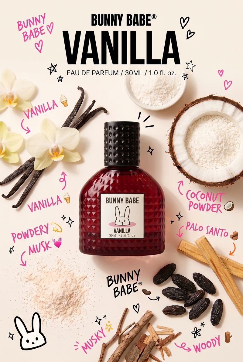 Bunny Babe Vanilla with its scent notes